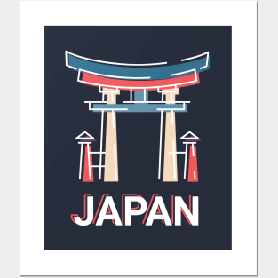 Japan - Itsukushima Shrine Torii Gate Posters and Art